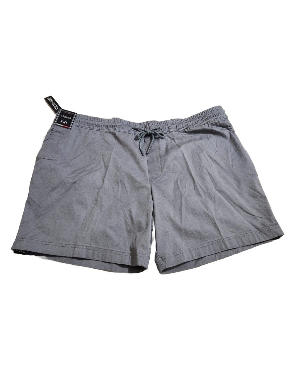 Roundtree & Yorke Mens Size XXL Shorts Drawstring Grey Flat Front Straight Fit 7